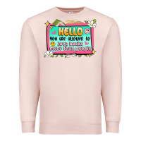 Pale Pink hello you are allowed to love books more than peop Premium Sweatshirt - Artiststas