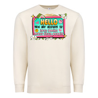 Sandshell hello you are allowed to love books more than peop Premium Sweatshirt - Artiststas