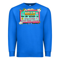 True Royal hello you are allowed to love books more than peop Premium Sweatshirt - Artiststas