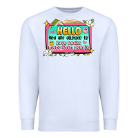 White hello you are allowed to love books more than peop Premium Sweatshirt - Artiststas