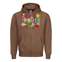 Chestnut Sweet Summer Time Zipper Hoodie - CowhideDigitalArt