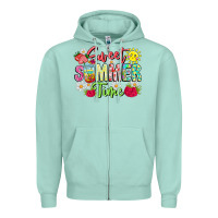 Seafoam Sweet Summer Time Zipper Hoodie - CowhideDigitalArt