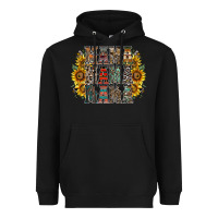 Black mama sunflower western Heavyweight Hoodie - RacoonDesign