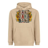 Mushroom mama sunflower western Heavyweight Hoodie - RacoonDesign