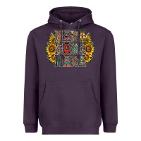 Plum mama sunflower western Heavyweight Hoodie - RacoonDesign