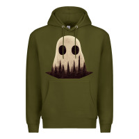 Army Green forrest ghost Premium Hoodie - lanVoArt