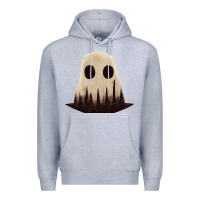 Heather Grey forrest ghost Premium Hoodie - lanVoArt