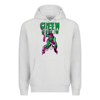 Dove Grey green goblin Premium Hoodie - lanVoArt