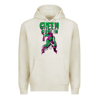 Oatmeal Heather green goblin Premium Hoodie - lanVoArt
