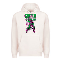 Pale Pink green goblin Premium Hoodie - lanVoArt
