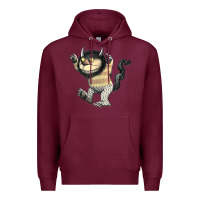 Burgundy where the wild things are carol Premium Hoodie - lanVoArt