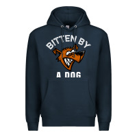 Navy bitten by a dog angry dog bite funny gift Premium Hoodie - lanVoArt
