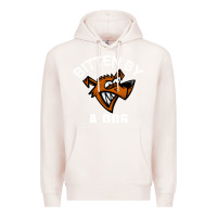 Pale Pink bitten by a dog angry dog bite funny gift Premium Hoodie - lanVoArt