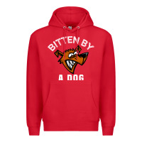 Red bitten by a dog angry dog bite funny gift Premium Hoodie - lanVoArt