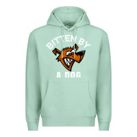Seafoam bitten by a dog angry dog bite funny gift Premium Hoodie - lanVoArt
