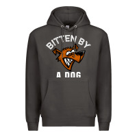 Smoke bitten by a dog angry dog bite funny gift Premium Hoodie - lanVoArt