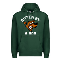Sports Green bitten by a dog angry dog bite funny gift Premium Hoodie - lanVoArt