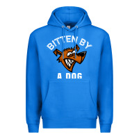 True Royal bitten by a dog angry dog bite funny gift Premium Hoodie - lanVoArt