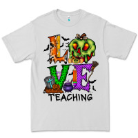 Dove Grey love taching halloween Premium Tee - RacoonDesign