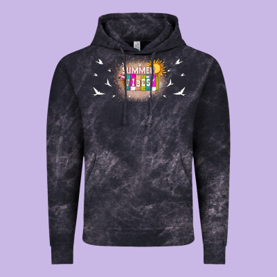 Summer Vibes With Birds Vintage Hoodie Designed By Tumblerdesignbyshophia