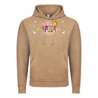 Vintage Coffee summer vibes with birds Vintage Hoodie - TumblerDesignByShophia