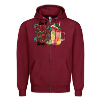 Burgundy Sweet Summer Time Zipper Hoodie - CowhideDigitalArt