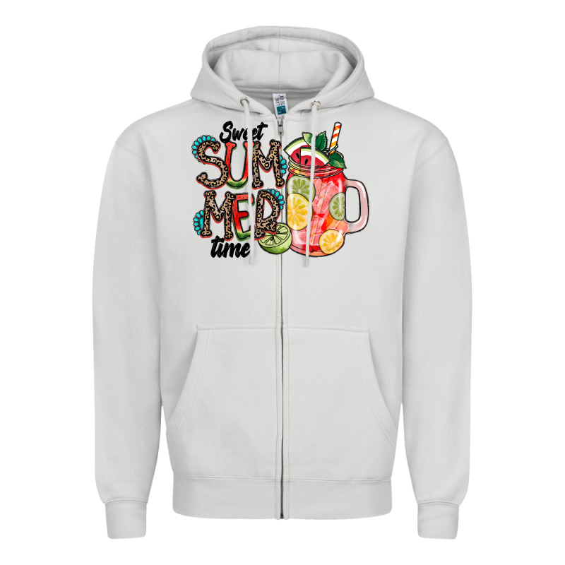 Sweet Summer Time Zipper Hoodie by CowhideDigitalArt | Teevron