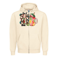 Sandshell Sweet Summer Time Zipper Hoodie - CowhideDigitalArt