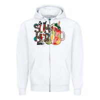 White Sweet Summer Time Zipper Hoodie - CowhideDigitalArt