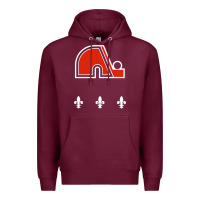 Burgundy vintage quebec hockey   retro nordiques Premium Hoodie - lanVoArt