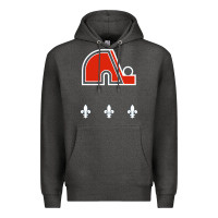 Charcoal Heather vintage quebec hockey   retro nordiques Premium Hoodie - lanVoArt