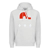 Dove Grey vintage quebec hockey   retro nordiques Premium Hoodie - lanVoArt