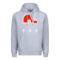 Heather Grey vintage quebec hockey   retro nordiques Premium Hoodie - lanVoArt