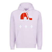 Lilac vintage quebec hockey   retro nordiques Premium Hoodie - lanVoArt