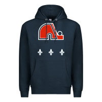 Navy vintage quebec hockey   retro nordiques Premium Hoodie - lanVoArt