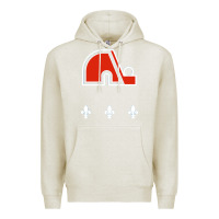Oatmeal Heather vintage quebec hockey   retro nordiques Premium Hoodie - lanVoArt