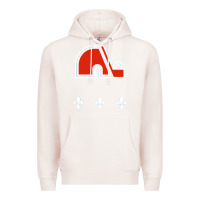 Pale Pink vintage quebec hockey   retro nordiques Premium Hoodie - lanVoArt