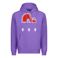 Purple vintage quebec hockey   retro nordiques Premium Hoodie - lanVoArt
