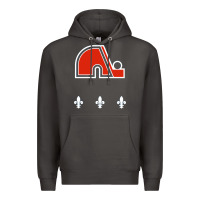 Smoke vintage quebec hockey   retro nordiques Premium Hoodie - lanVoArt