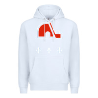 White vintage quebec hockey   retro nordiques Premium Hoodie - lanVoArt
