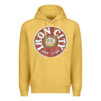 Antique Gold vintage retro iron city(beer) proof Premium Hoodie - lanVoArt