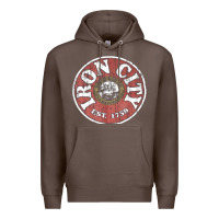 Coffee vintage retro iron city(beer) proof Premium Hoodie - lanVoArt