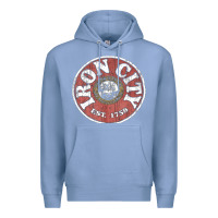 Colony Blue vintage retro iron city(beer) proof Premium Hoodie - lanVoArt