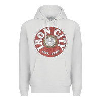 Dove Grey vintage retro iron city(beer) proof Premium Hoodie - lanVoArt