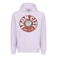 Lilac vintage retro iron city(beer) proof Premium Hoodie - lanVoArt