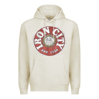 Oatmeal Heather vintage retro iron city(beer) proof Premium Hoodie - lanVoArt