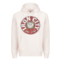 Pale Pink vintage retro iron city(beer) proof Premium Hoodie - lanVoArt