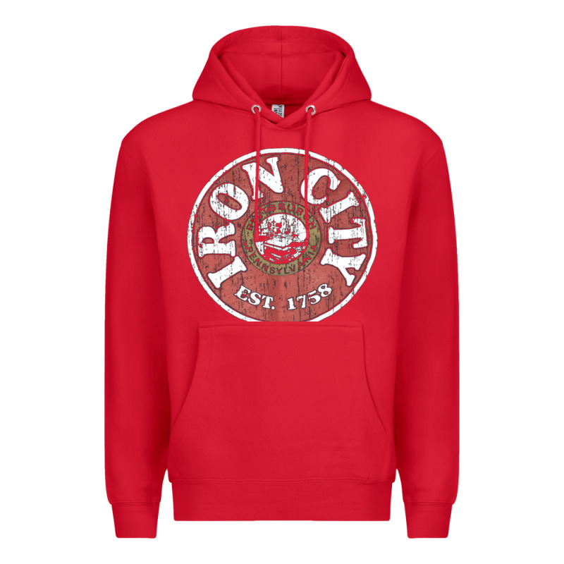 Vintage Retro Iron City(beer) Proof Premium Hoodie by lanVoArt | Teevron