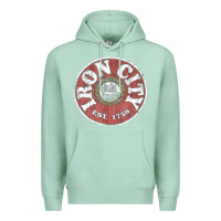 Seafoam vintage retro iron city(beer) proof Premium Hoodie - lanVoArt