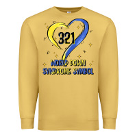 Antique Gold world down syndrome symbol Premium Sweatshirt - Artiststas